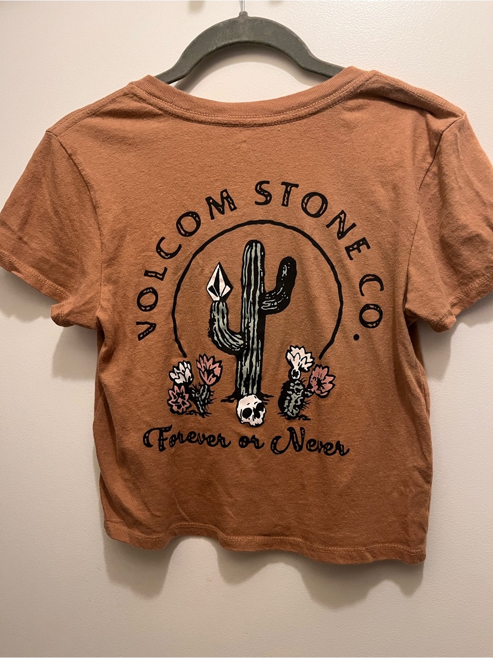 Volcom Rust Brown Cactus Tee - Picture 2 of 3